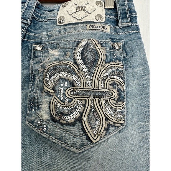 MISS ME Standard Crop Jeans 28 - Picture 7 of 14